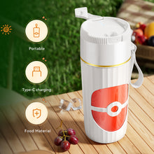 Charger l&#39;image dans la galerie, Mini extracteur de jus portable 450ml sans fil | blender à smoothie et milkshake électrique avec paille | Mixeur à emporter avec port USB | pour la cuisine, les voyages, les déplacements, le pique-nique, le bureau
